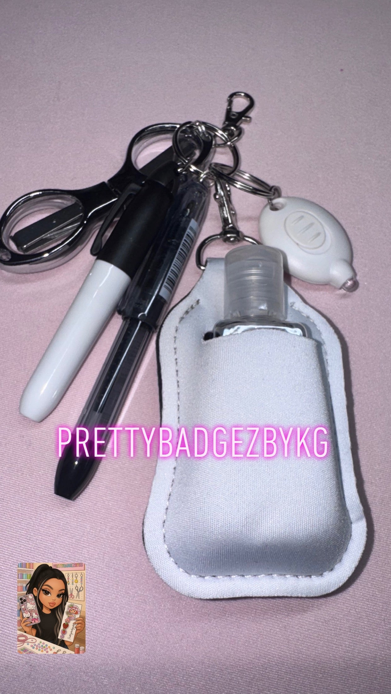 White badgereel attachment