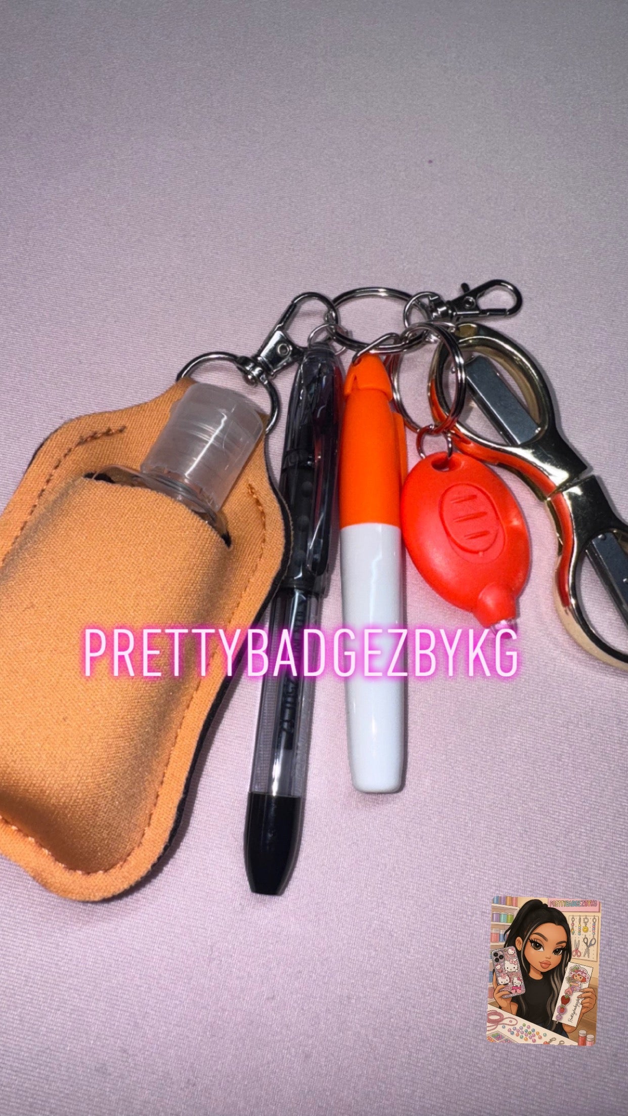 Orange badgereel attachment