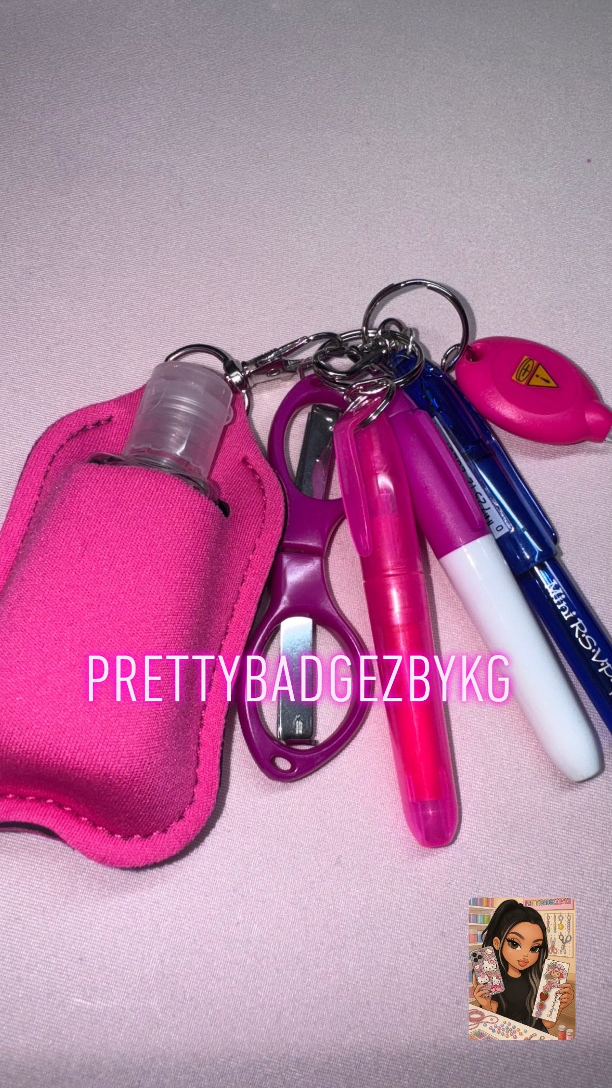Pink’s badgereel attachment