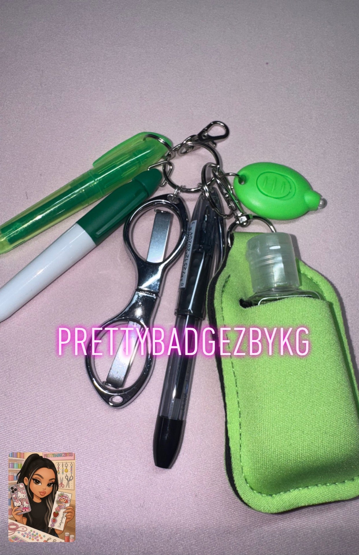 Green badgereel attachment