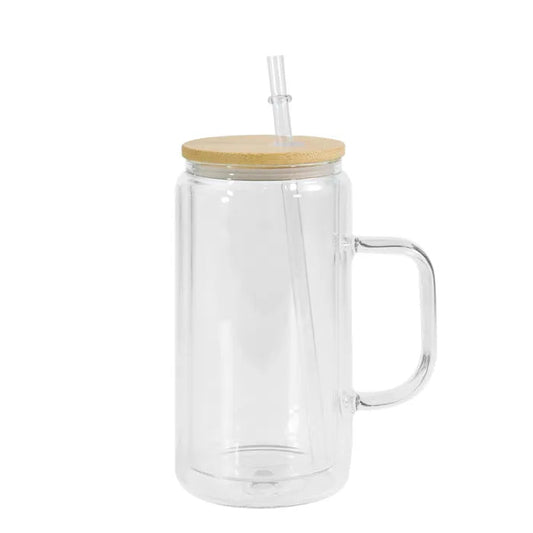 16oz Glass handle tumblr
