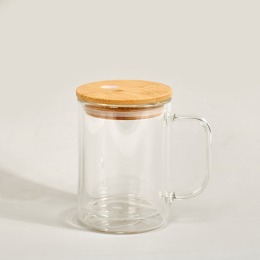 15oz glass snowgobe mug